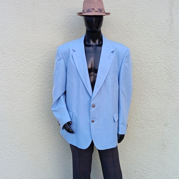 HABAND EXECUTIVE DIVISION MEN'S DELUXE (2) BUTTON BLAZER (CHINA) - Picture 1 of 17